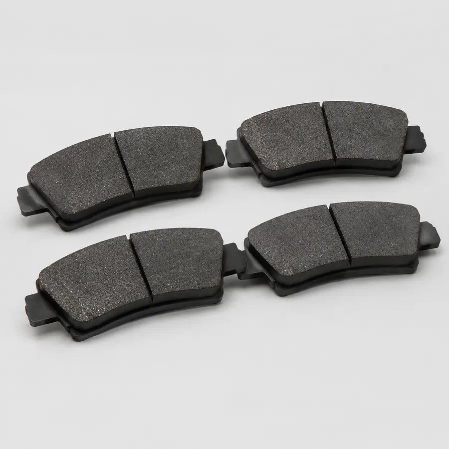 Front automotive disc brake pad set