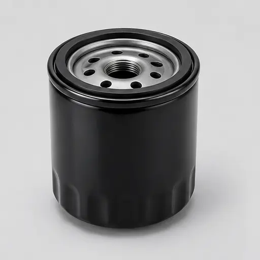 Black spin-on automotive engine oil filter